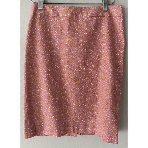Talbots Women’s ARTSY print pencil Straight skirt petite Size 2P Career Church - Picture 1 of 5